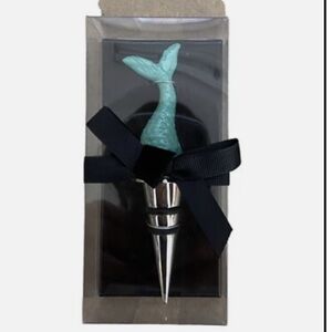 ❤️Sale Mermaid Tail Wine Stopper - Teal and Silver